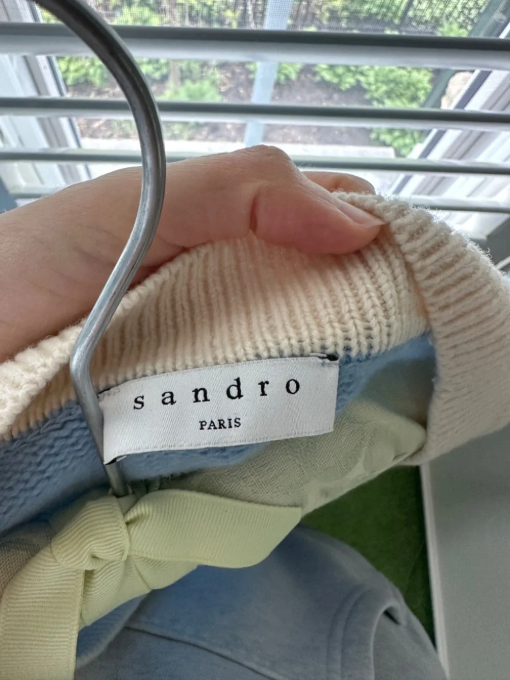 NWOT Sandro Paris Blue Sweater